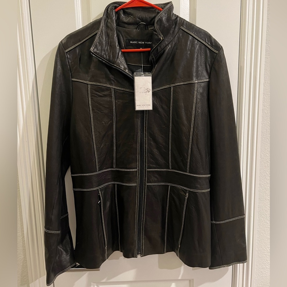 Marc New York Leather Coat